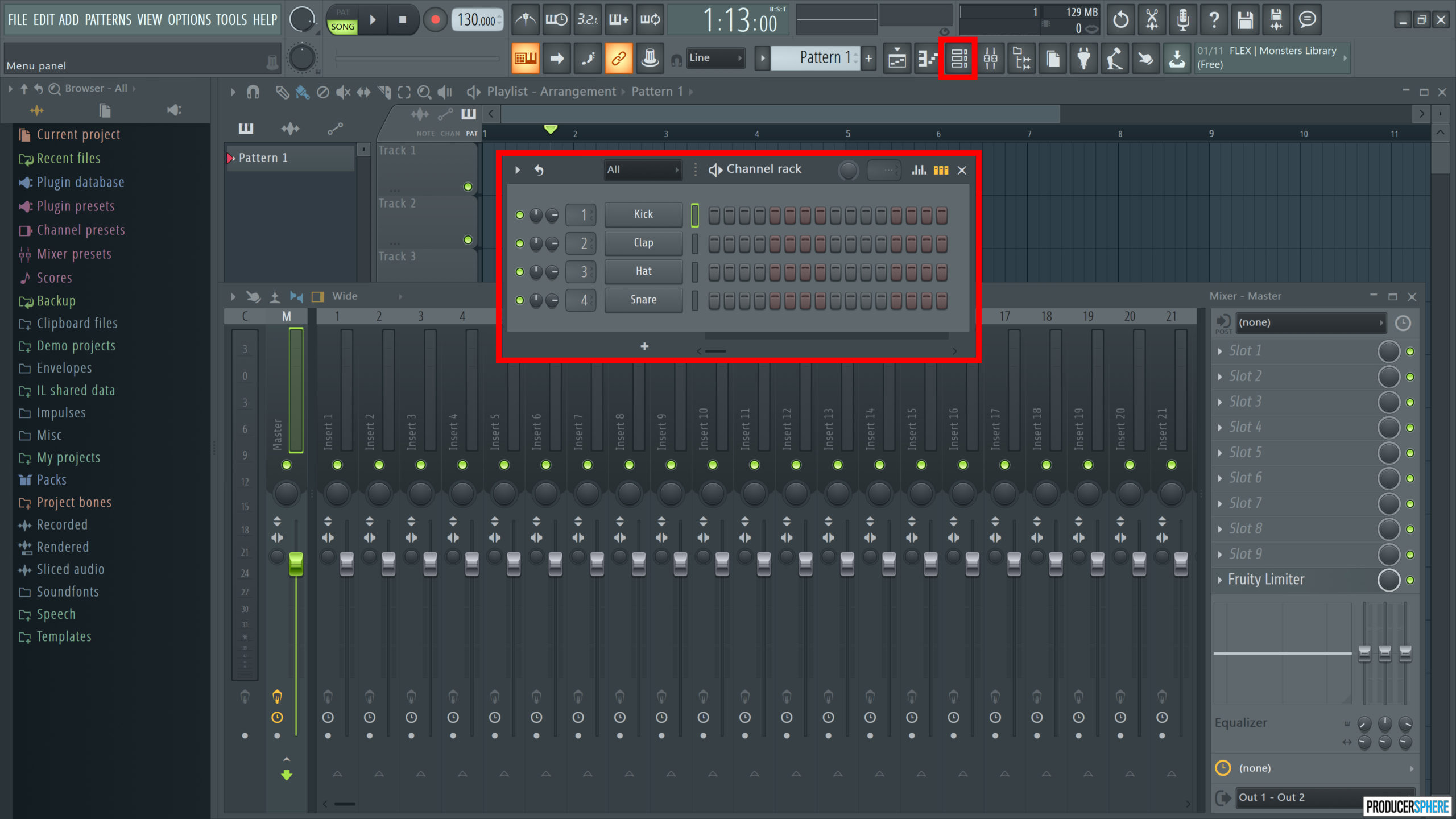 Как добавить сэмплы в фл. Step Sequencer в FL Studio 20. Channel Rack в фл студио. Ченел рек фл студио. Секвенсор FL Studio