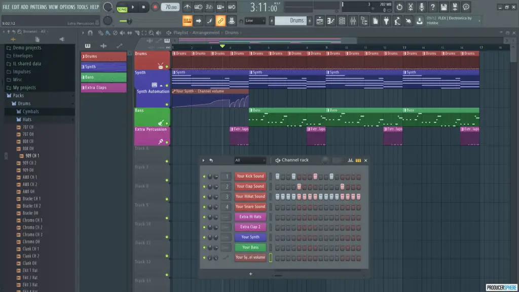 making a beat in fl studio: image 1