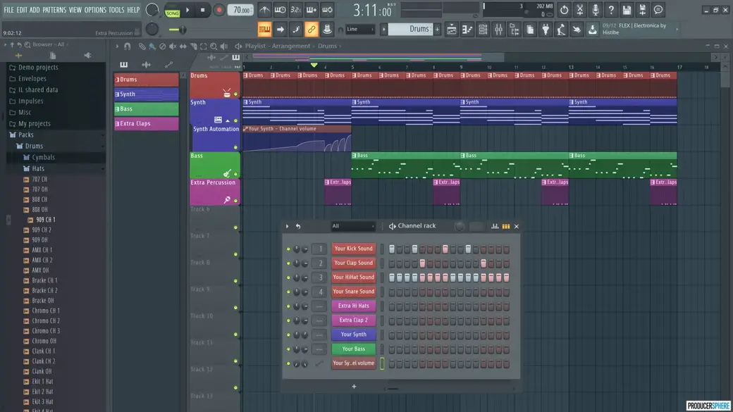 making a beat in fl studio: image 1