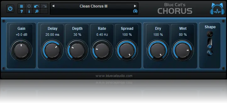 BLUE CAT chorus - best free vst plugins 2020