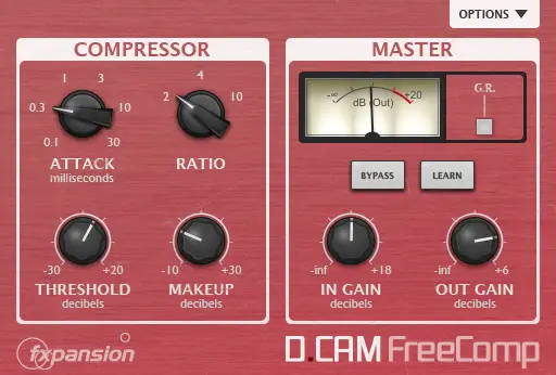 FXpansion - DCAM FreeComp best free compression plugin 2020