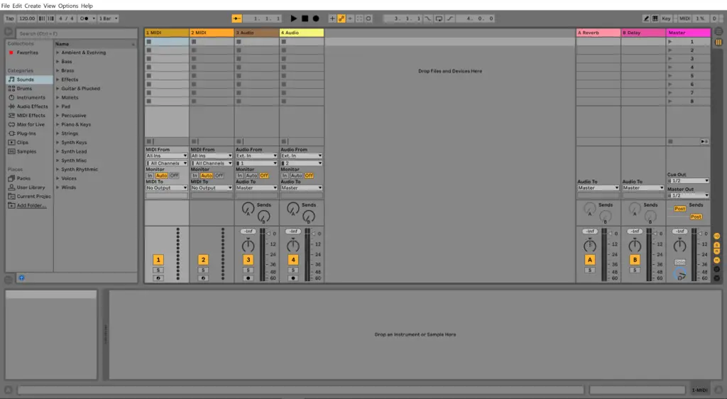 how to use ableton: blank screen