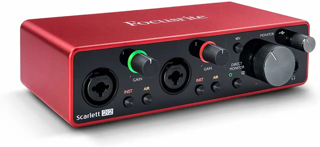 best audio interface on a budget: 
 Scarlett 2i2