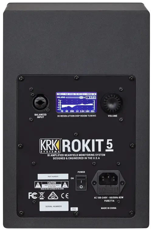 Back of KRK Rokits