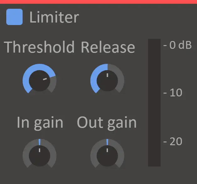 Limiter snapin