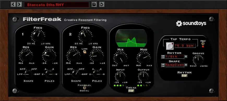 best filter vst plugins 2020: soundtoys filterfreak