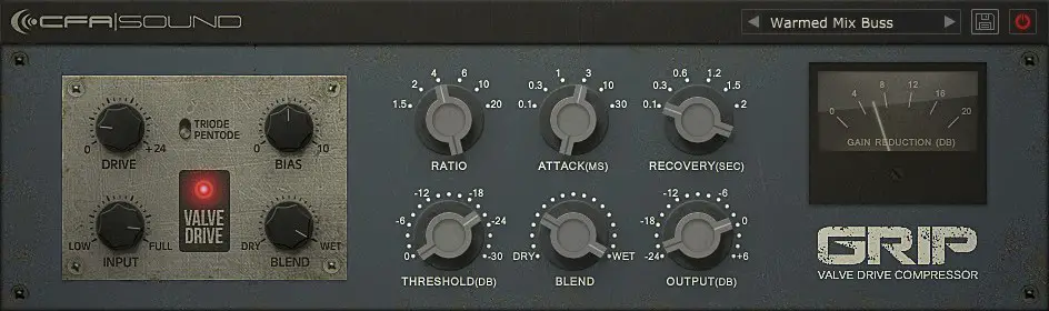 best compression vst plugins 2020: grip valve drive compressor