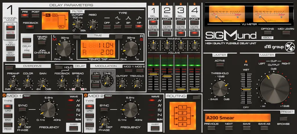 Best delay vst plugins 2020: D16 Group Sigmund