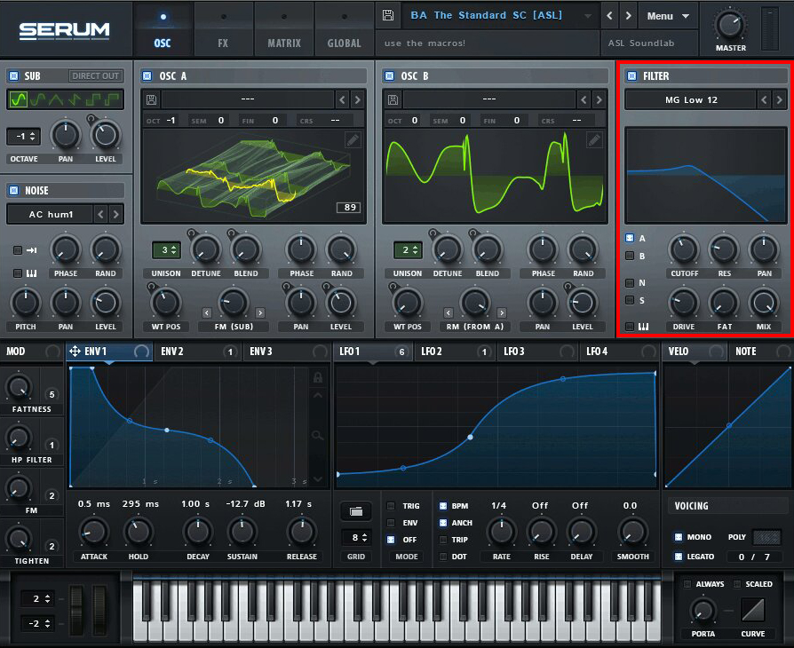 How to Use serum: filter options