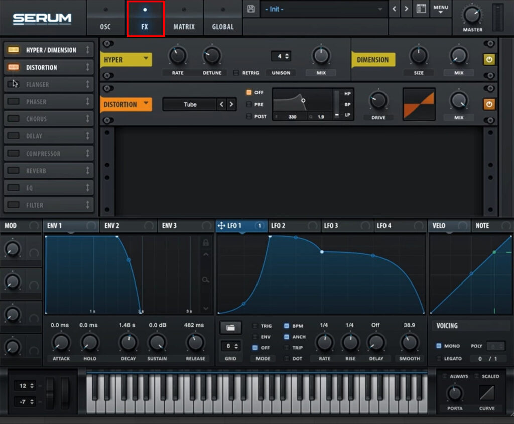 How to User Serum: Effects tab