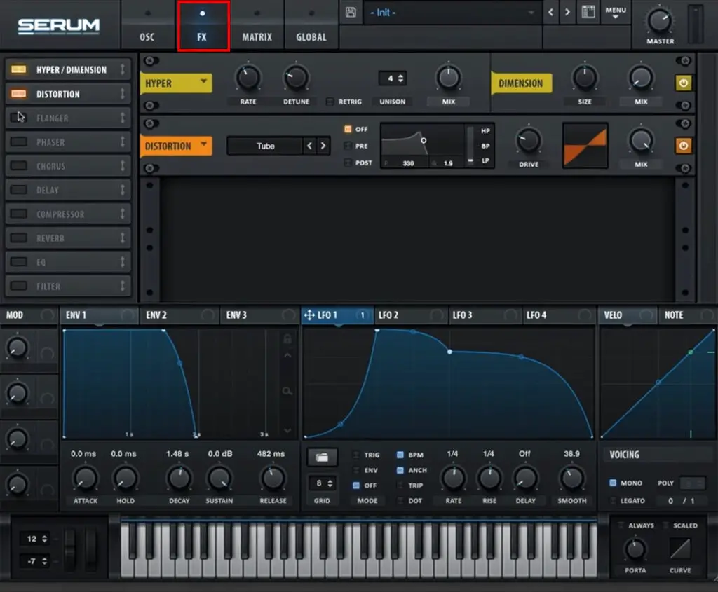 How to User Serum: Effects tab