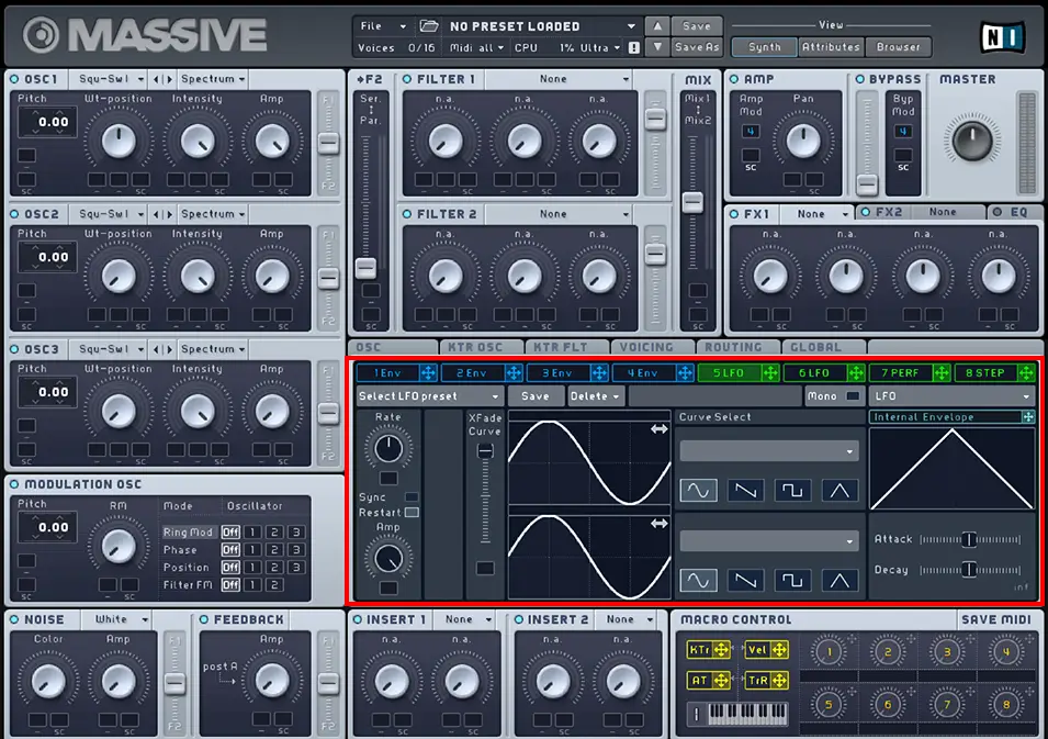 how to use Massive: Lfo