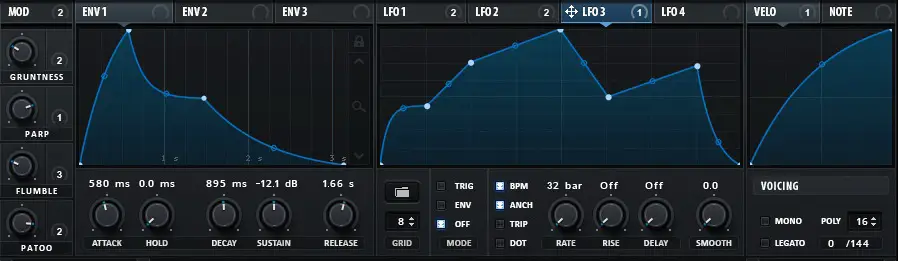 Serum: Modulation section