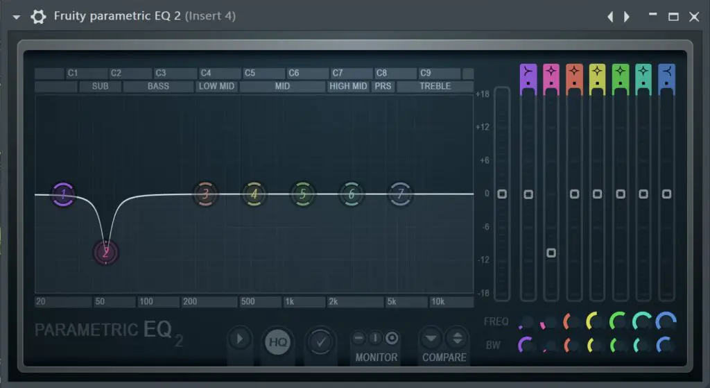 How to Mix bass - carving out EQ