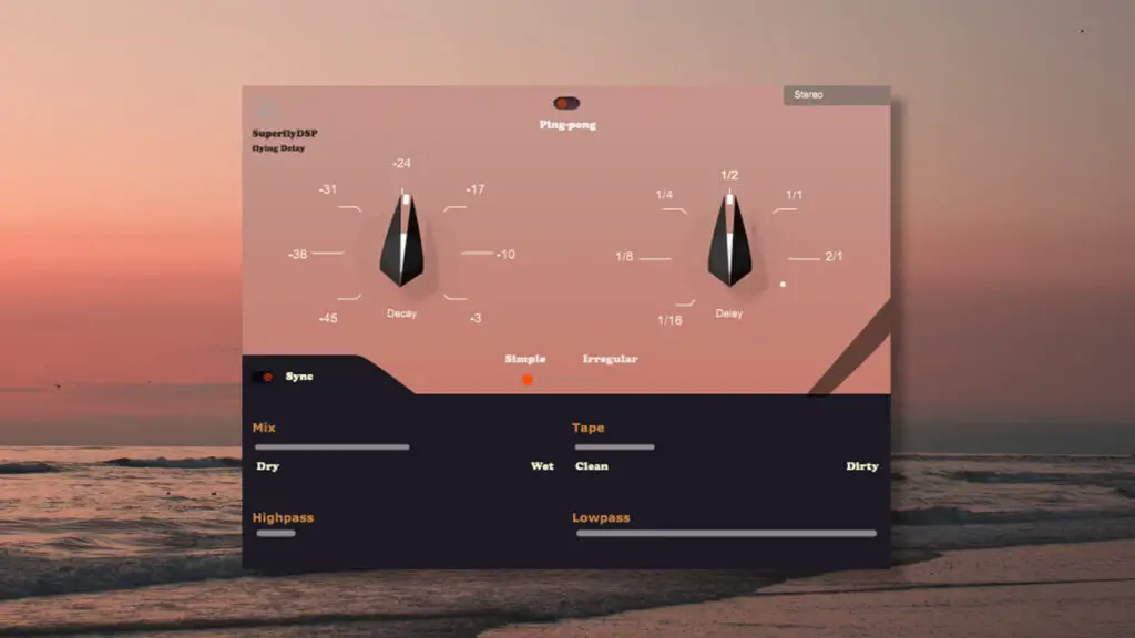 SuperflyDSP Releases Flying Delay - A FREE Analog Delay Plugin