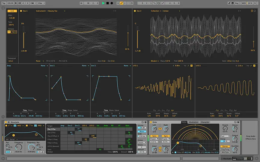 Ableton's Wavetable plugin