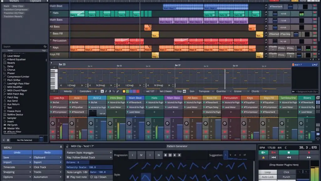 Garageband for Windows alternatives: Tracktion Waveform free