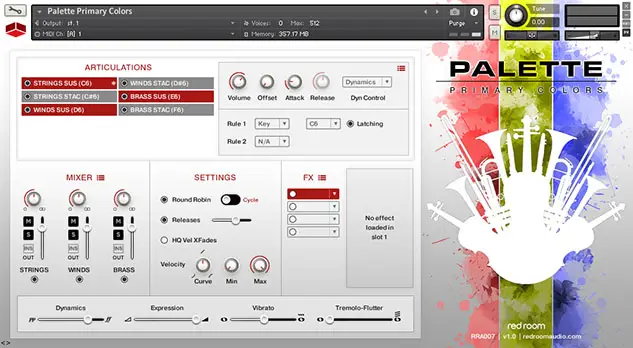 Free Kontakt Libraries: Palette Primary Colours