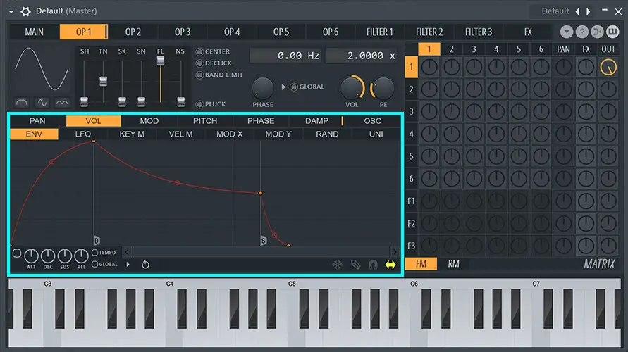 Sytrus tutorial: Operator envelopes and LFO's