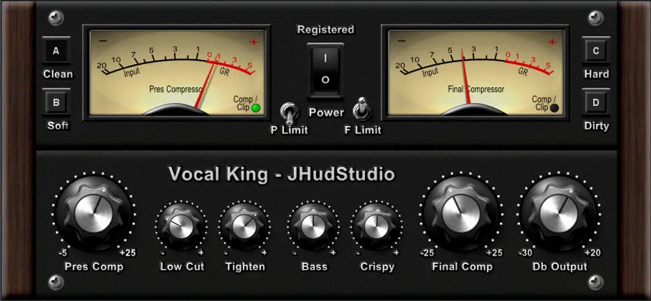 Best Free Vocal VST Plugins: JHudStudio – Vocal King
