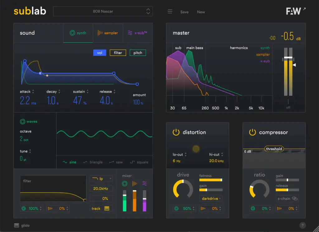 SubLab: hip hop vst plugin