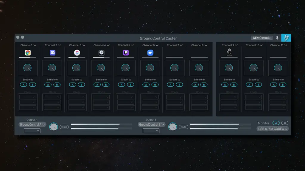 GroundControl Caster – A Mixing Board for Streamers & Podcasters