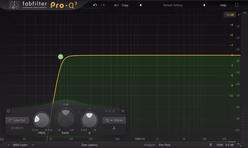 Using high-pass filters