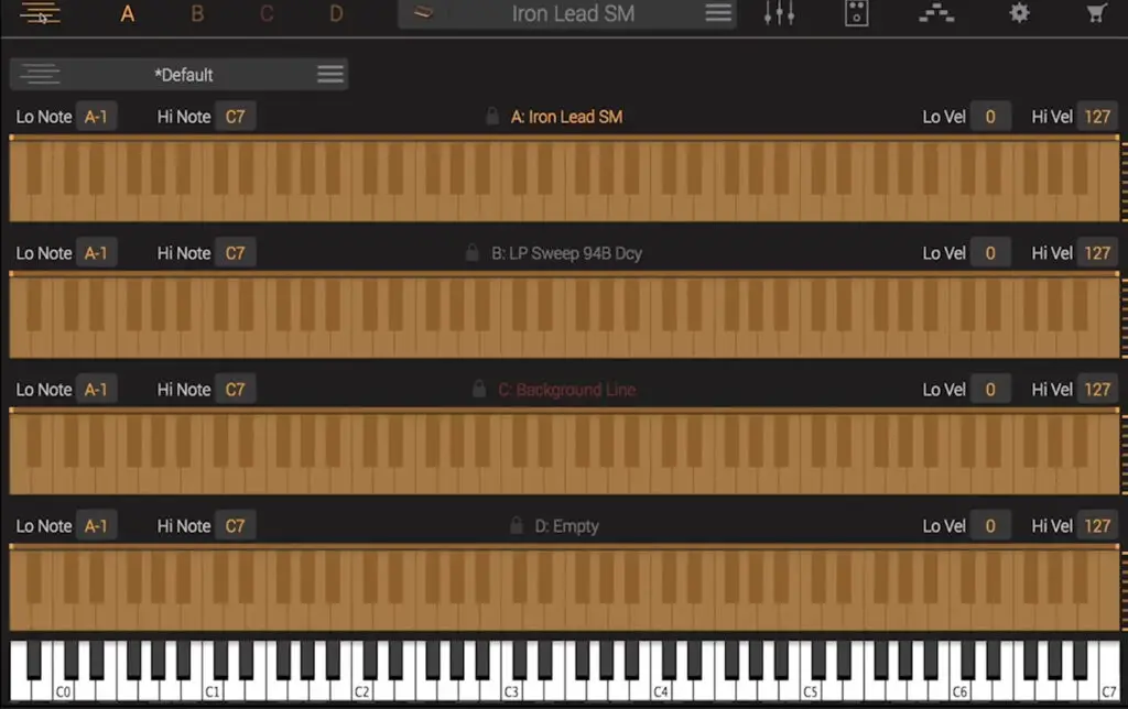 IK Multimedia Syntronik review: Keyboard layers